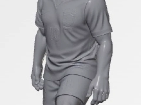 Neymar - Brasil Team - World Cup Football Printable Doll 3D Print Model