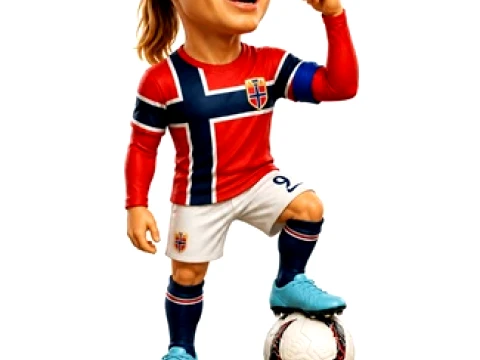 Erling Haaland - Norvegia - Bambola stampabile della Coppa del Mondo di calcio Modello di stampa 3D