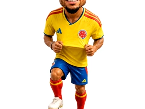 Luis Diaz - Colombia - Bambola stampabile Coppa del Mondo di calcio Modello di stampa 3D