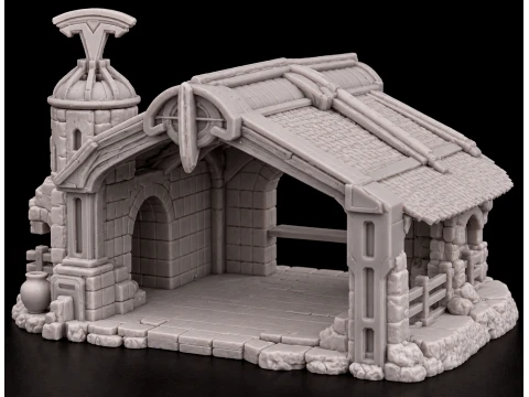 TESLA Style Nativity Printable 3D Print Model