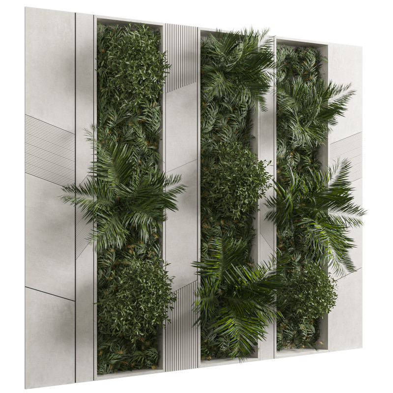 Green Wall Vol75 3D 模型 .c4d .max .obj .3ds .fbx .stl .blend 