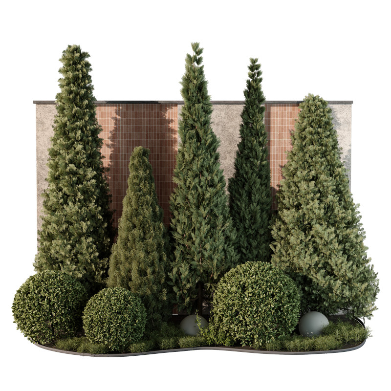 Outdoor Plant 219 3D Model .c4d .max .obj .3ds .fbx .stl .blend 