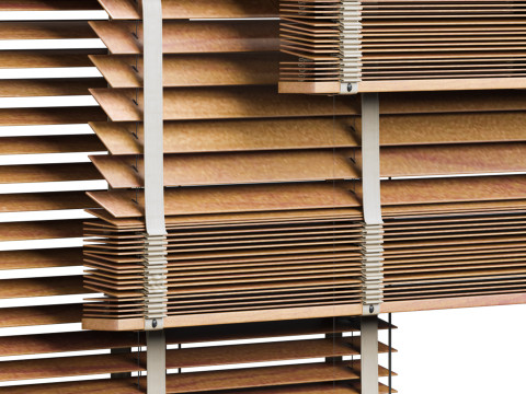 Wooden blind vol 04 3D Model