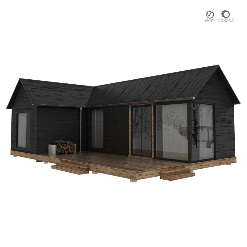 Rumah Hutanvol02 Model 3D .c4d .max .obj .3ds .fbx .stl .blend