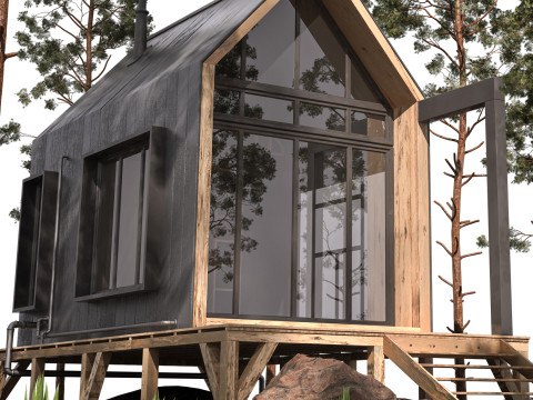 House Forest Cottage Vol 01 3Dモデル