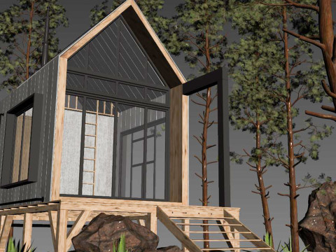 House Forest Cottage Vol 01 3Dモデル