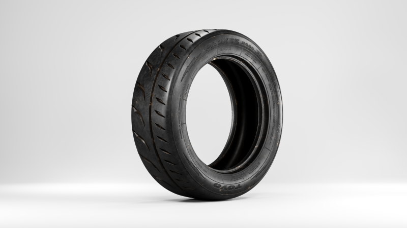 Toyo Proxes R888R DOT Competition Tire Model 3D .c4d .max .obj .3ds .fbx .stl .blend 