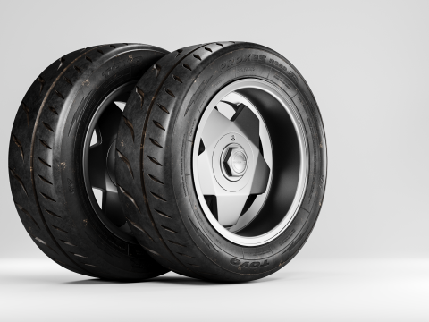 Toyo Proxes R888R DOT Competition Tire Model 3D