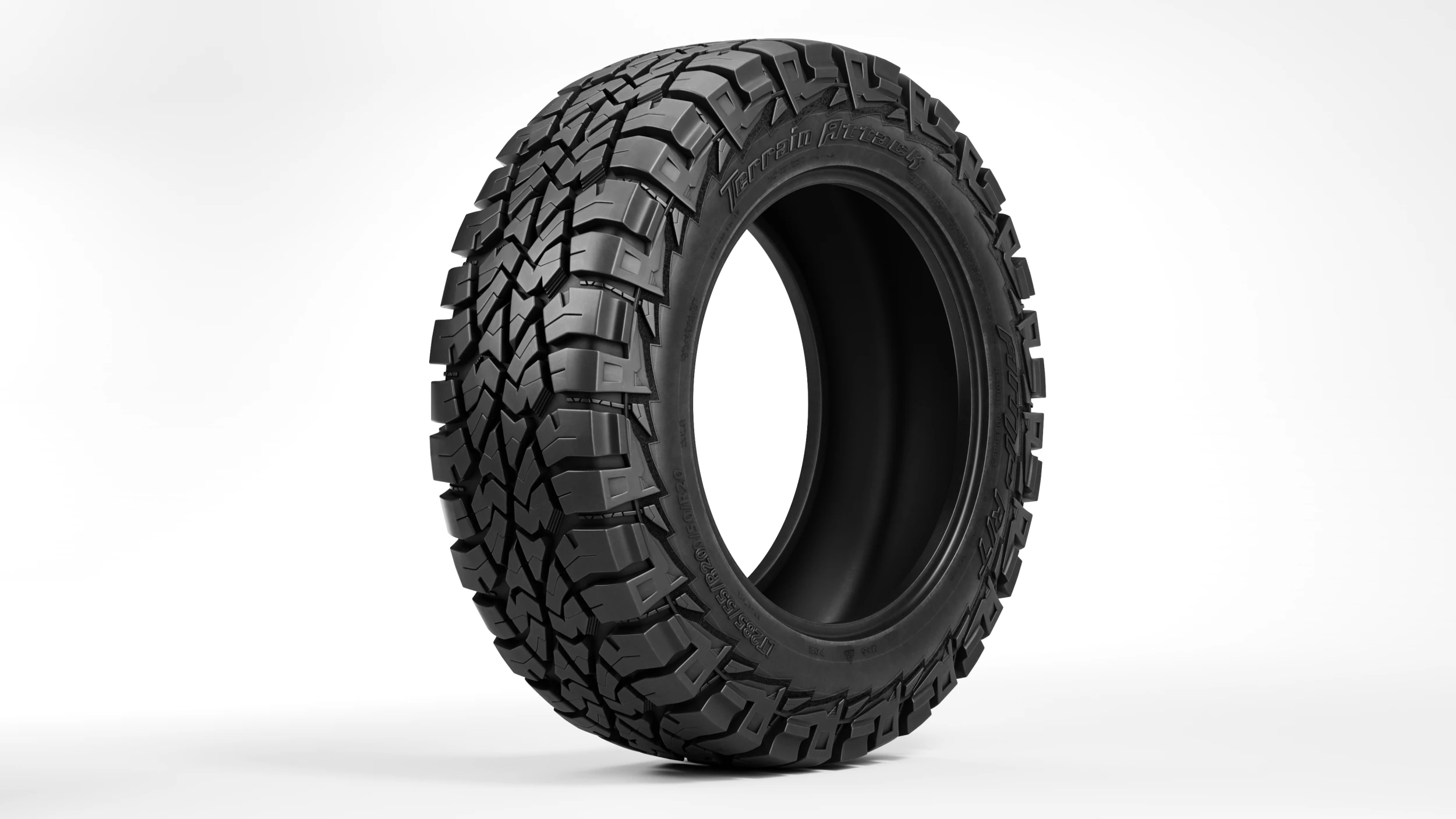 AMT Terrain Attack RT Offroad Tire 3D Model .c4d .max .obj .3ds .fbx .stl .blend