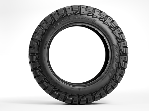 AMT Terrain Attack RT Offroad Tire 3Dモデル