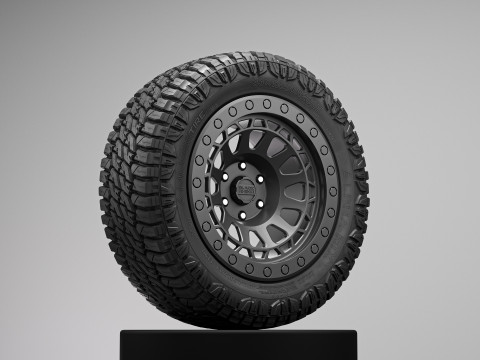 Annex Alpha RTX Offroad Truck Tire 3D Model