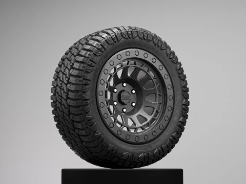 Annex Alpha RTX Offroad Truck Tire 3D Model