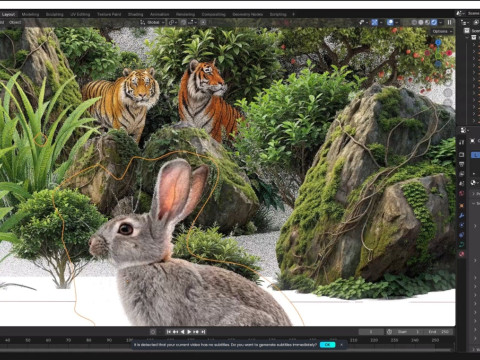Photoshop To Blender Plugin 1538 3D Modell