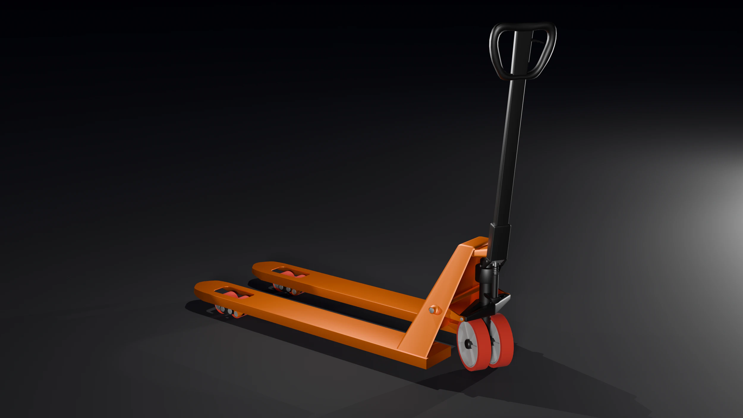Transpallet 3D Model .c4d .max .obj .3ds .fbx .stl .blend 