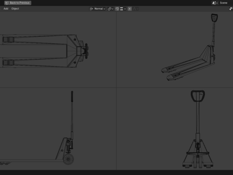 Transpallet Modelo 3D