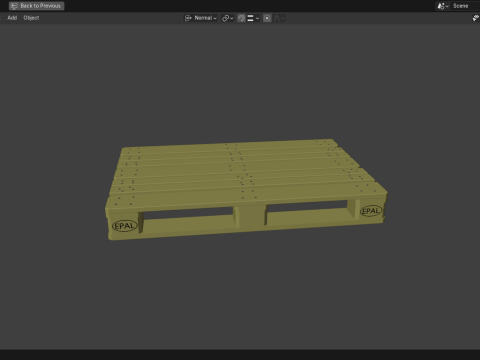 Pallet EPAL 3D Модель