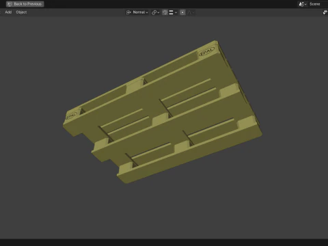 Pallet EPAL 3D Model