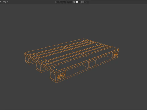 Pallet EPAL 3D Model
