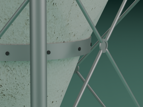 Industrial Storage Silo Modello 3D