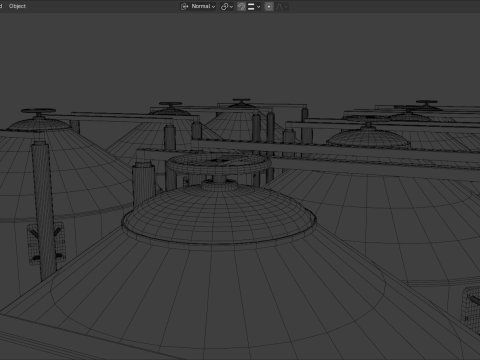 Industrial Storage Silo Modello 3D