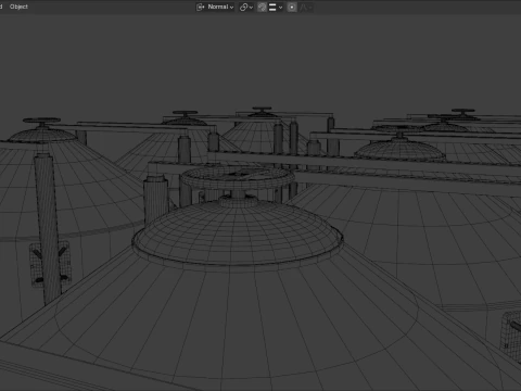Industrial Storage Silo 3D Model