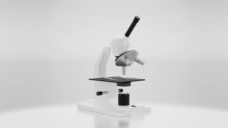 実験室用顕微鏡 3Dモデル .c4d .max .obj .3ds .fbx .stl .blend 