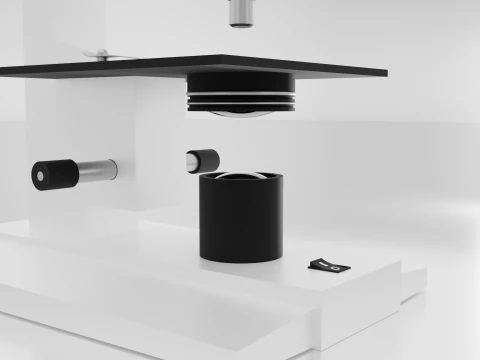 実験室用顕微鏡 3Dモデル