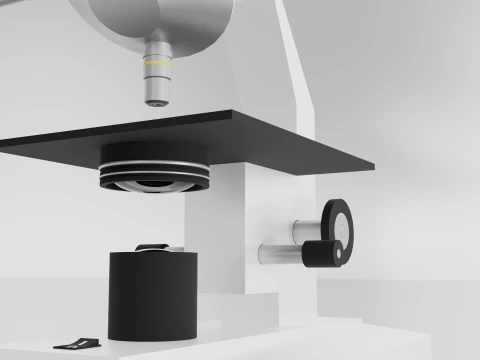 実験室用顕微鏡 3Dモデル