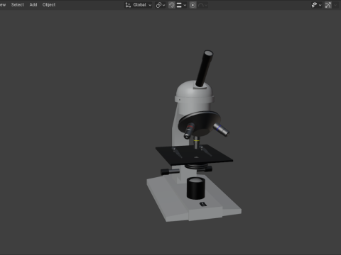 Laboratory Microscope Modèle 3D