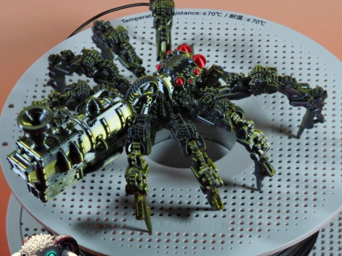 スチームパンク ハエトリグモ 3Dプリントモデル