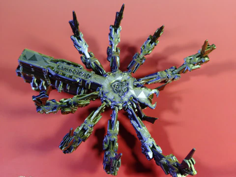 スチームパンク ハエトリグモ 3Dプリントモデル