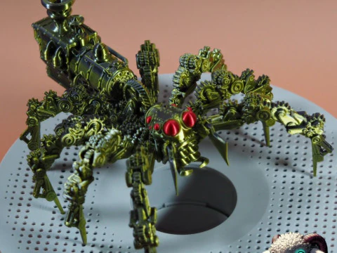 スチームパンク ハエトリグモ 3Dプリントモデル