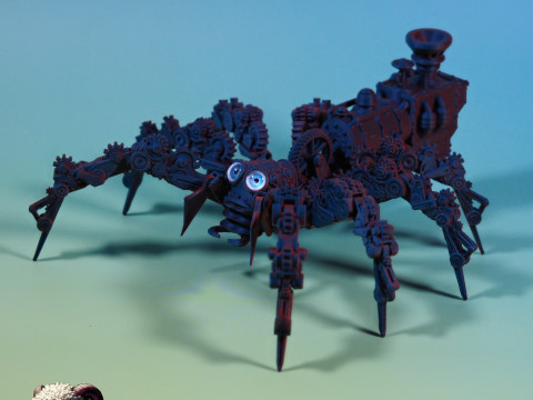 Steampunk Jumping Spider 3D printmodel