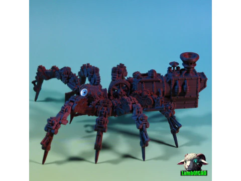 スチームパンク ハエトリグモ 3Dプリントモデル