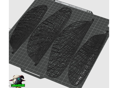 Meganeura Giant Prehistoric Dragonfly 3D Print Model