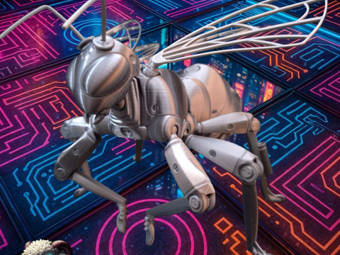 Robot Bee 3D 打印模型