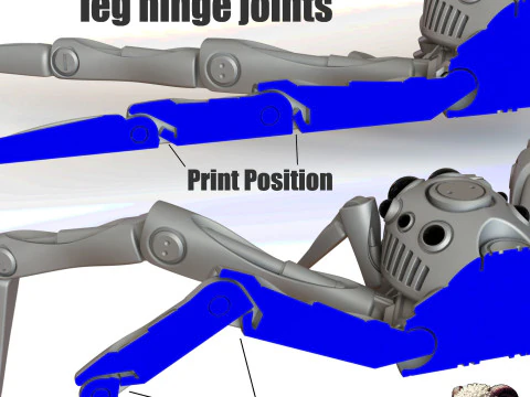 Robotic Jumping Spider 3D Print Model