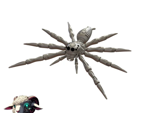Robotic Jumping Spider 3D Print Model