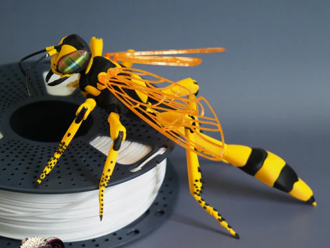 Thread Waisted Wasp 3D Print Model