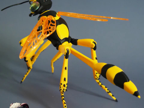 Thread Waisted Wasp 3D Print Model