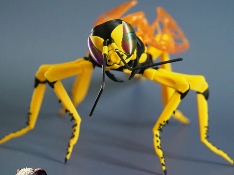 Thread Waisted Wasp 3D Print Model