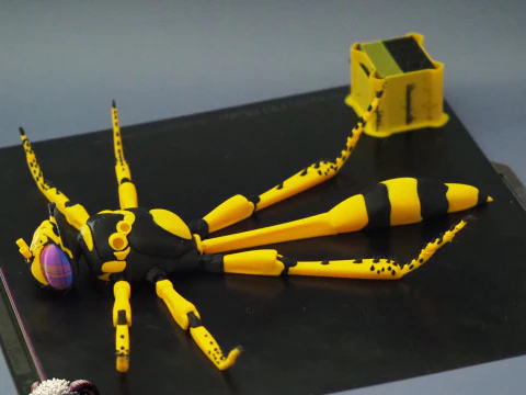 Thread Waisted Wasp 3D Print Model