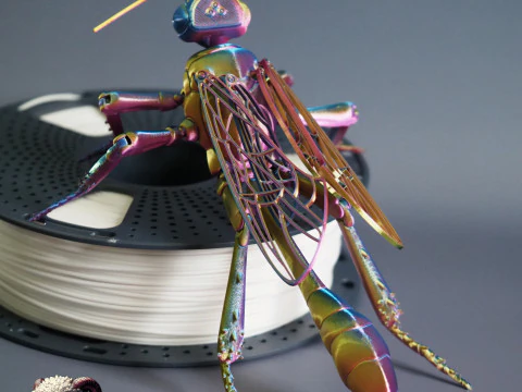 Thread Waisted Wasp 3D Print Model