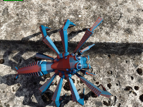 Low-Poly Jumping Spider 3D 프린트 모델