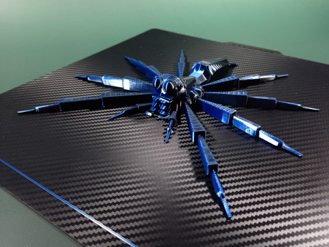 Low-Poly Jumping Spider 3D 프린트 모델