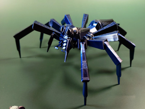 Low-Poly Jumping Spider 3D 프린트 모델