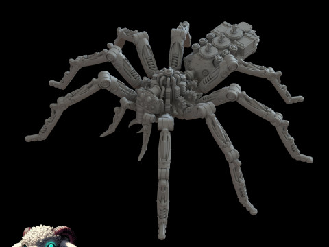 Стімпанк павук 3D Принт Модель