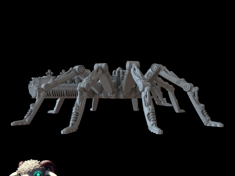 Стімпанк павук 3D Принт Модель