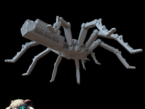 Стімпанк павук 3D Принт Модель