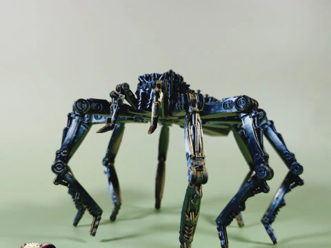 Стимпанк Паук 3D Принт Модель